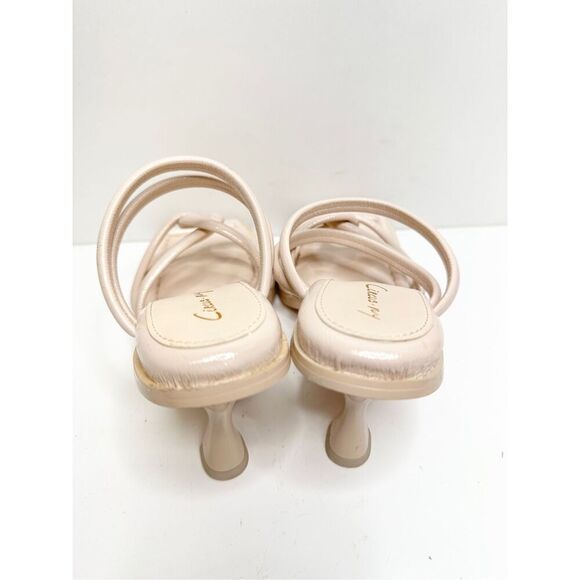 Circus By‎ Sam Edelman Sandals Size 7 Tan Open Square Toe Slip On Heels - Picture 8 of 9